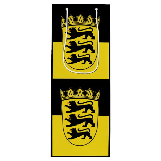 Flagge Baden-Württembergs Weinbeutel Geschenktüte Für Weinflaschen (Vorderseite)