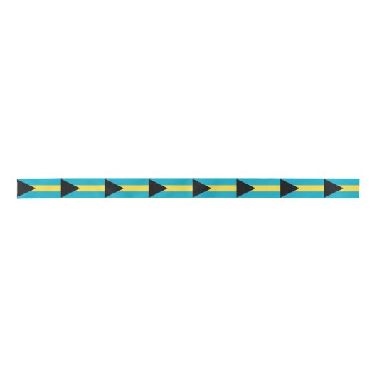 Flagge Bahamas Satinband (Vorderseite)