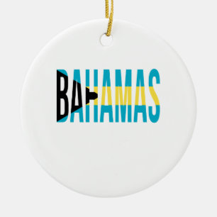 Flagge Bahamas Vacation Island Keramik Ornament