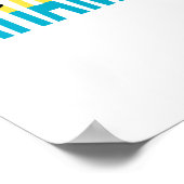 Flagge Bahamas Vacation Island Poster (Ecke)