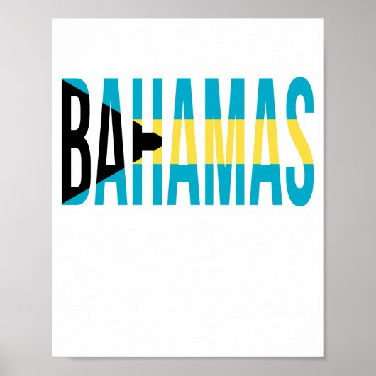 Flagge Bahamas Vacation Island Poster (Vorne)