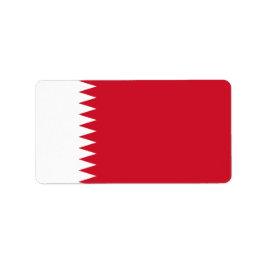 Flagge Bahrain Adressaufkleber