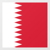 Flagge Bahrain Fensteraufkleber (Blatt)