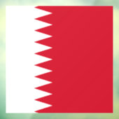 Flagge Bahrain Fensteraufkleber (Blatt 3)