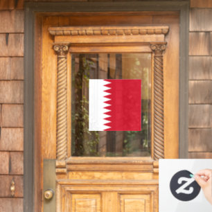 Flagge Bahrain Fensteraufkleber