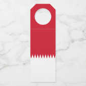Flagge Bahrain Flaschenanhänger (Rückseite)