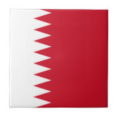 Flagge Bahrain Fliese (Vorderseite)