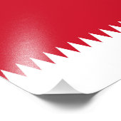 Flagge Bahrain Fotodruck (Ecke)
