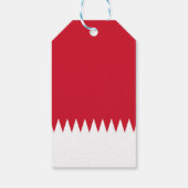 Flagge Bahrain Geschenkanhänger (Rückseite)