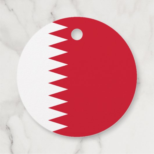 Flagge Bahrain Geschenkanhänger (Rückseite)