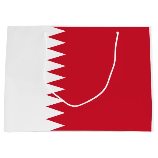 Flagge Bahrain Große Geschenktüte (Vorderseite)