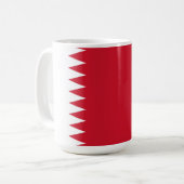 Flagge Bahrain Kaffeetasse (Vorderseite Links)