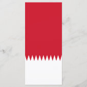 Flagge Bahrain Menükarte (Rückseite)