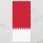 Flagge Bahrain Menükarte (Vorderseite)