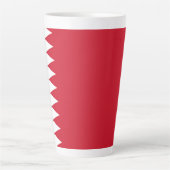Flagge Bahrain Milchtasse (Vorderseite)