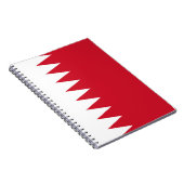 Flagge Bahrain Notizblock (Rechte Seite)