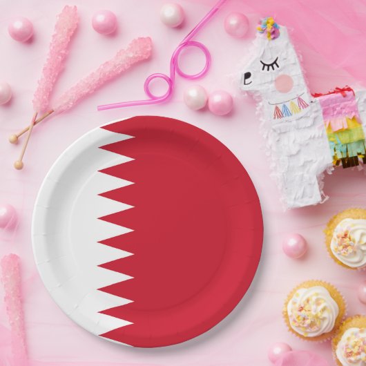Flagge Bahrain Pappteller (Party)