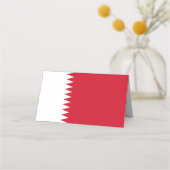 Flagge Bahrain Platzkarte (Vorderseite)