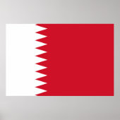 Flagge Bahrain Poster (Vorne)