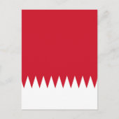 Flagge Bahrain Postkarte (Vorderseite)