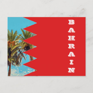 Flagge Bahrain Postkarte