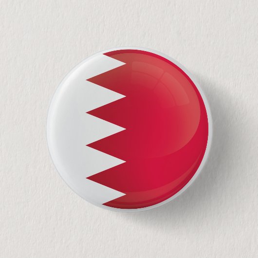 Flagge Bahrain Runde Icon Button (Vorderseite)