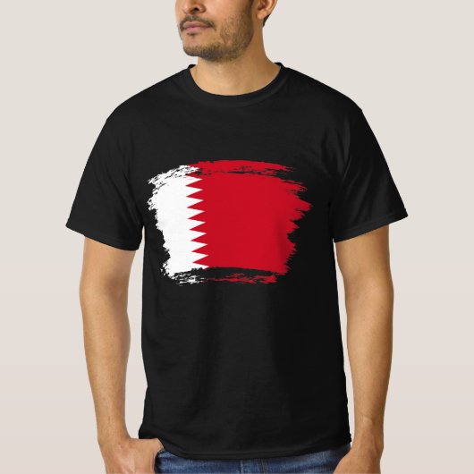 Flagge Bahrain T-Shirt (Vorderseite)