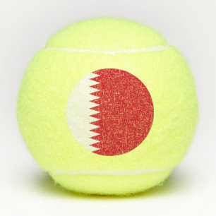 Flagge Bahrain Tennisbälle
