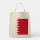 Flagge Bahrain Tragetasche (Rückseite)