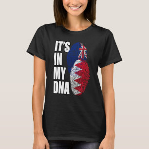 Flagge Bahraini und Zealander Mix Dna T-Shirt