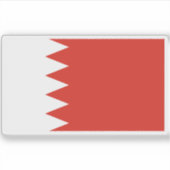 Flagge Bahrains Aufkleber (Vorderseite)