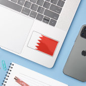 Flagge Bahrains Aufkleber (Laptop mit iPhone)