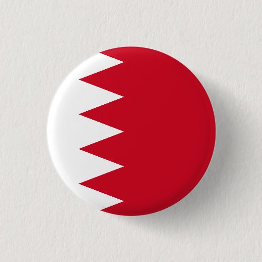Flagge Bahrains Button (Vorderseite)