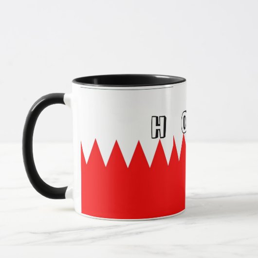 Flagge Bahrains Hot Tasse (Links)