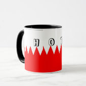 Flagge Bahrains Hot Tasse (Vorderseite Links)