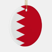Flagge Bahrains Keramik Ornament (Rechts)