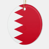 Flagge Bahrains Keramik Ornament (Links)