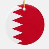 Flagge Bahrains Keramik Ornament (Hinten)