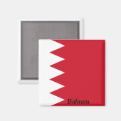 Flagge Bahrains Magnet (Vorderseite/Rückseite)