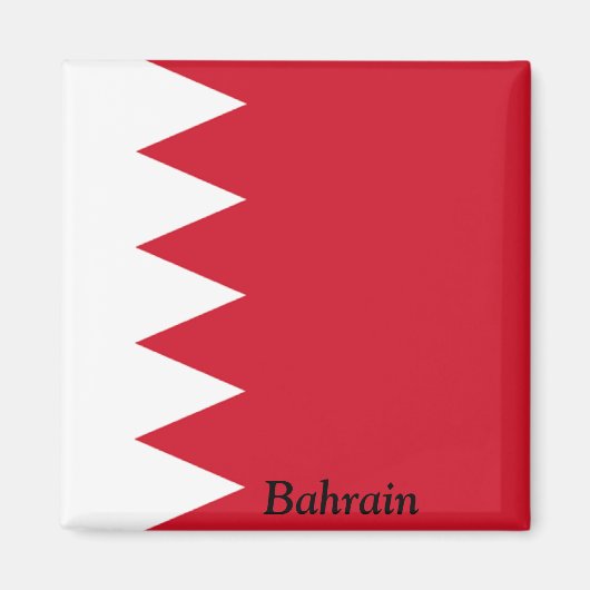 Flagge Bahrains Magnet (Vorne)