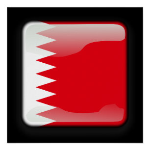 Flagge Bahrains Poster