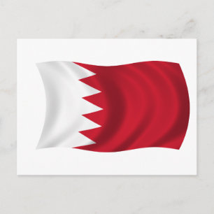 Flagge Bahrains Postkarte