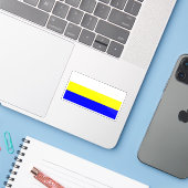 Flagge Bakars, Kroatien Aufkleber (Laptop mit iPhone)