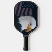 Flagge Bald Adler USA Pickleball Schläger (Rückseite)