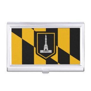 Flagge Baltimore, Fall Maryland Business Card Visitenkarten Dose