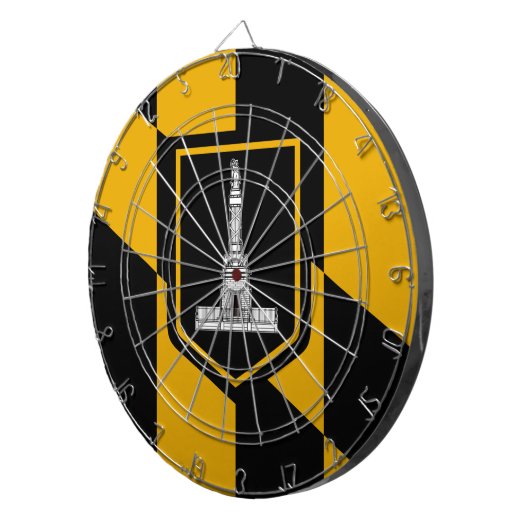Flagge Baltimore, Maryland Dart Board Dartscheibe (Vorderseite rechts)