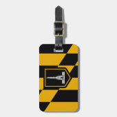 Flagge Baltimore, Maryland Gepäckanhänger (Vorderseite vertikal)