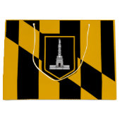Flagge Baltimore, Maryland Large Gift Bag Große Geschenktüte (Vorderseite)