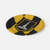 Flagge Baltimore, Maryland Pappteller (Schrägansicht)