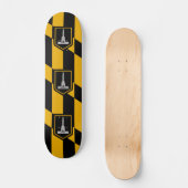 Flagge Baltimore, Maryland Skateboard (Vorderseite)